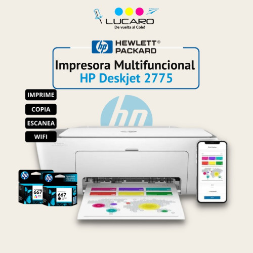 Impresora Multifuncional HP Deskjet 2775 - S/290.00